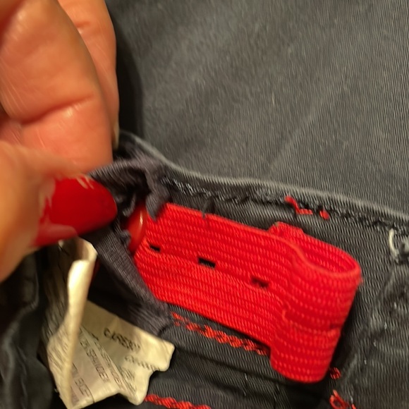 Wrangler boys cargo look pants, adjustable waist; “faux” button is a snap (Mlb) - Picture 9 of 11